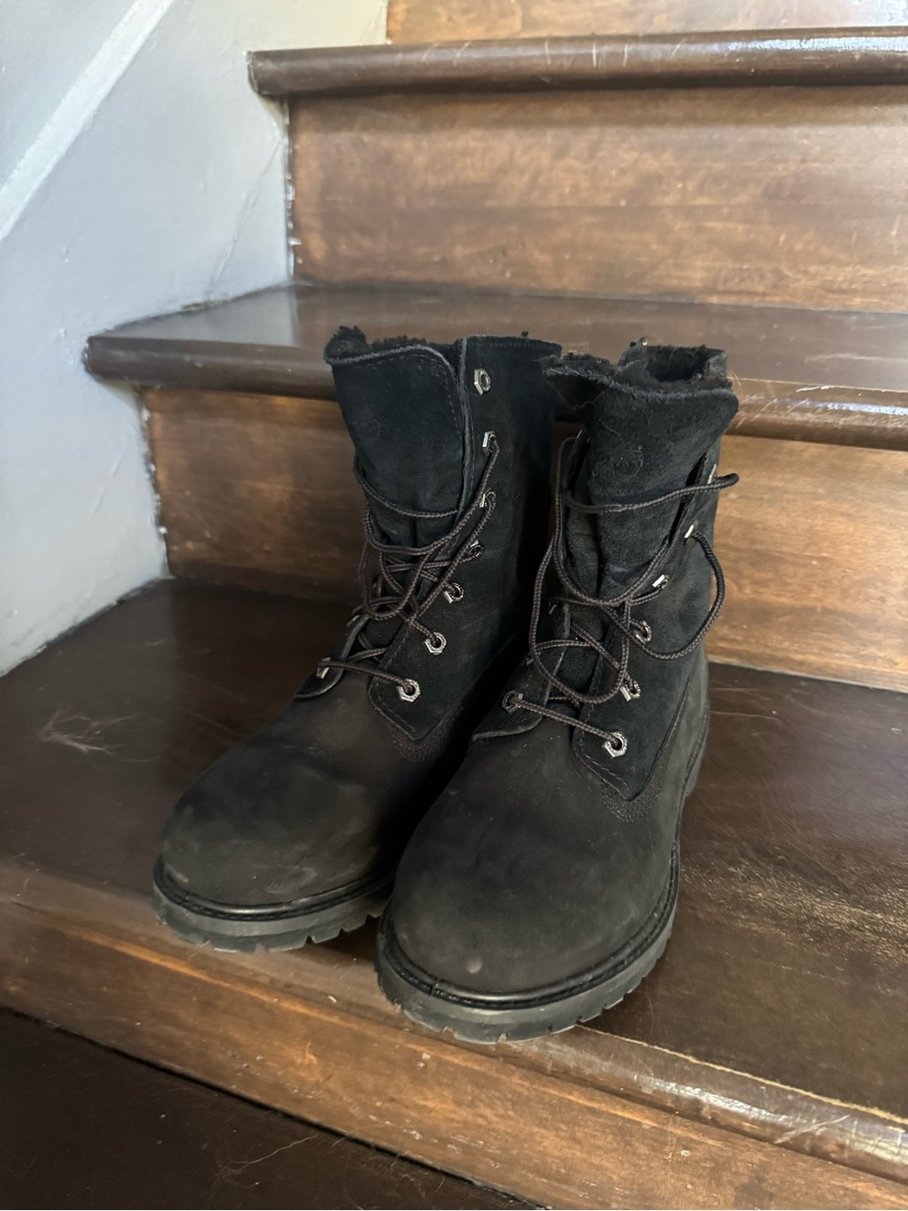 Timberland Black Women's Lace-Up Boots
